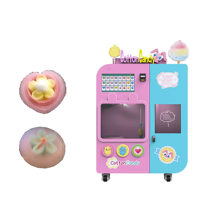 Distributore automatico di caramelle in cotone floreale