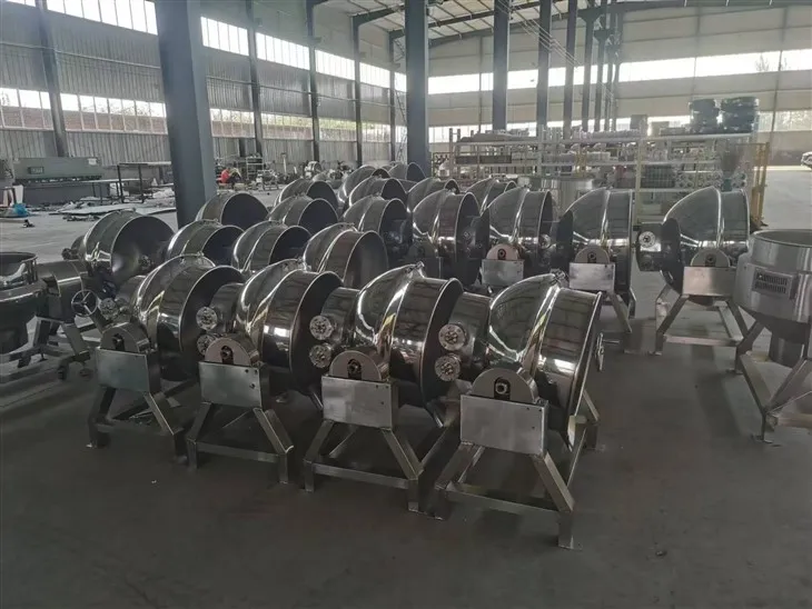 Bollitore rivestito a vapore con agitatore